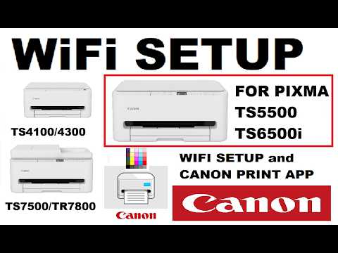 Thumbnail for How to setup Canon PIXMA TS6520 TS6550i TS5530 and similar models to Wireless network