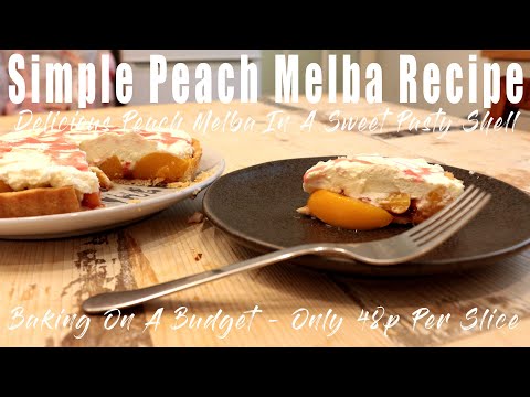 Simple Peach Melba Recipe - A Delicious Peach Melba In A Sweet Pastry Shell- Only 48p Per Serving.