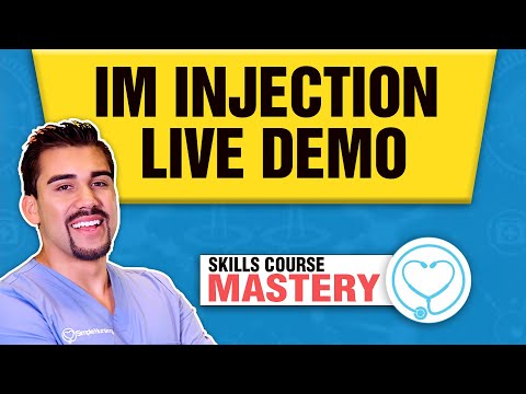 Intramuscular Injection Demonstration | Nursing Skills Demo