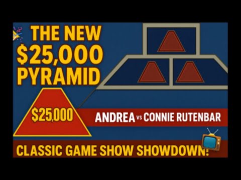 The New $25,000 Pyramid | Andrea vs. Connie Rutenbar  | Classic Game Show 1983!