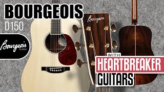 Video thumbnail for Bourgeois Guitars Dreadnought D150 Custom Demo by Heartbreaker Guitars