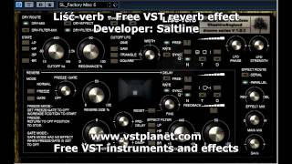 Video thumbnail for Liść-verb - Free VST reverb effect - vstplanet.com by Plugins Collection