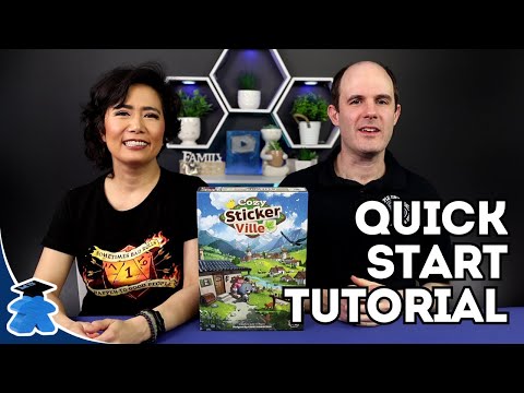 Cozy Stickerville - Official Quick Start Tutorial. Play the Coziest Board Game in 10 Minutes