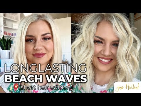 The Perfect 10 Minute Beach Waves Hair Tutorial for...