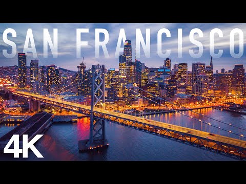 [4K] SAN FRANCISCO 2025 - 3 Hour Drone Aerial Relaxation Film | California CA USA United States