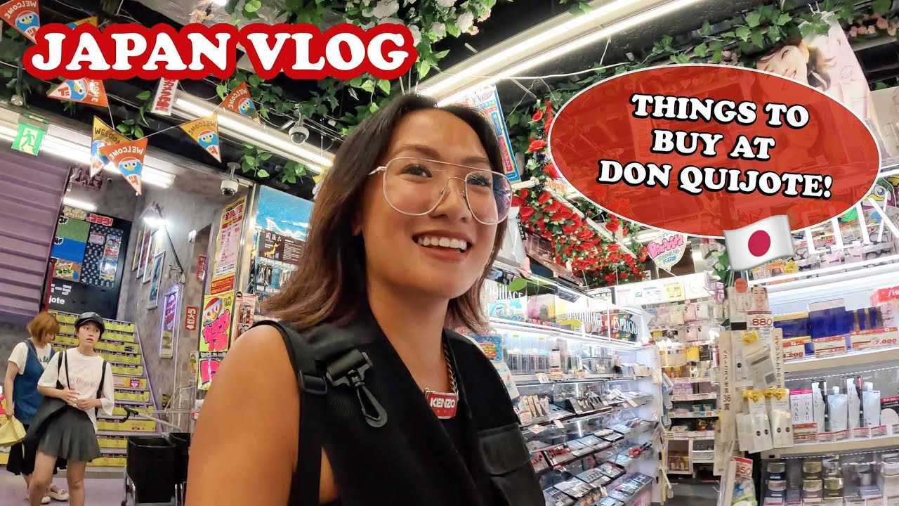 A traveler indulges in a shopping spree at Don Quijote in this video.