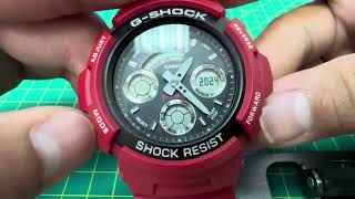 Chỉnh Giờ Đồng Hồ Casio GShock AW-591RL  (How To Set The Time And Date Casio GShock AW-591RL)