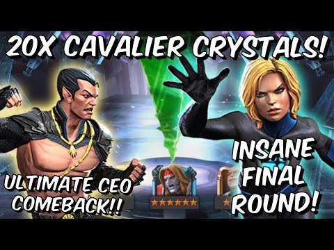 20x 6 Star Invisible Woman Cavalier Featured Crystal Opening Final - Marvel Contest of Champions