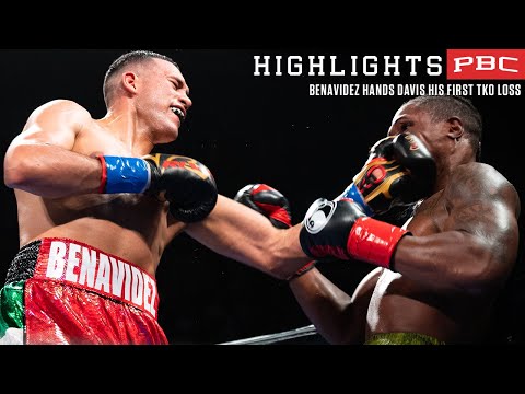 David Benavidez  hands Davis his first TKO loss | #BenavidezAndrade