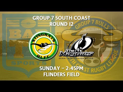 2018 Group 7 RL 1st Grade Round 12 - Stingrays of shellharbour v Berry-Shoalhaven Heads Magpies