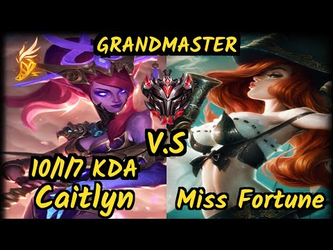 FORG1VEN (CAITLYN) vs MISS FORTUNE - 10/1/7 KDA BOTTOM ADC GAMEPLAY - EUW Ranked GRANDMASTER v9.6