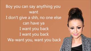 Cher Lloyd - Want U Back ft. Astro (LYRICS ON SCREEN)