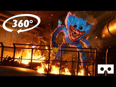 360° VR POPPY PLAYTIME CHAPTER 5 - Can YOU escape HUGGY WUGGY? Virtual Reality Experience