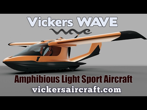 Vickers Wave amphibious light sport aircraft, by Vickers Aircraft.