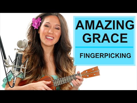 Amazing Grace Fingerpicking Ukulele Tutorial with Play Along