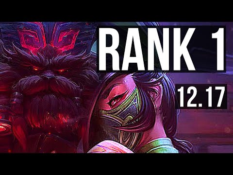 ORNN vs AKALI (TOP) | Rank 1, 1/1/5 | KR Challenger | 12.17