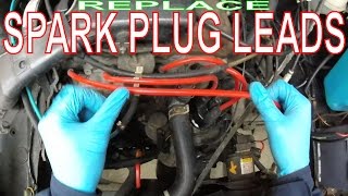 VW Golf mk2. How to Change Spark Plug Leads. Replace HT Lead.
