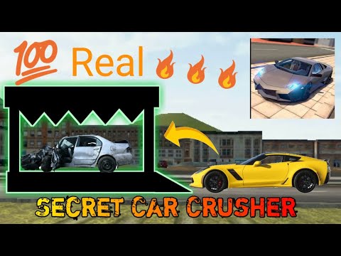 Extreme Car Driving Simulator : I found a Car Crusher : Secret Places 2021