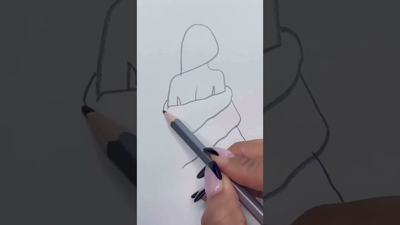 How to draw a woman's silhouette?