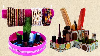 How to Make These 2 DIY Bangle Organizer from Cardboard | Easy Craft Ideas