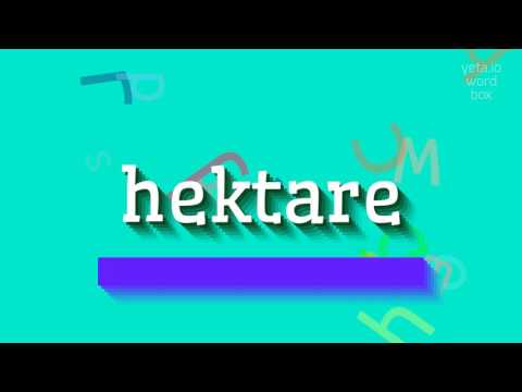 HOW TO PRONOUNCE HEKTARE?