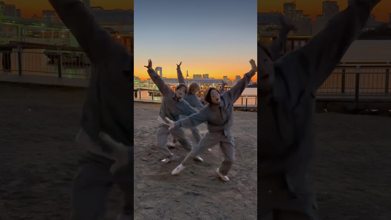 清掃員が本気で仲良しダンスしてみた。 #仮面清掃員