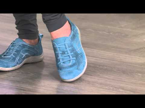 Earth Origins Nubuck & Mesh Slip-On Sneakers - Carly with Stacey Stauffer