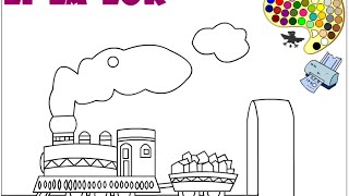 Train Coloring Page For Kids - Coloring Pages For Kids