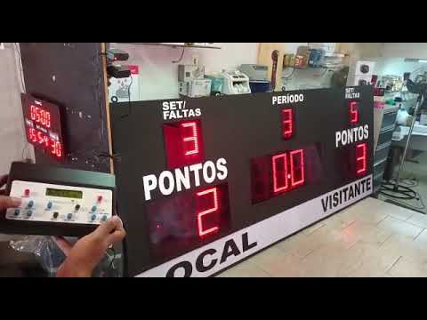 Placar Eletrônico para Ginásios de Esportes 3 Metros