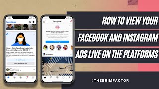 How To View Your Facebook And Instagram Ads Live On FB and IG