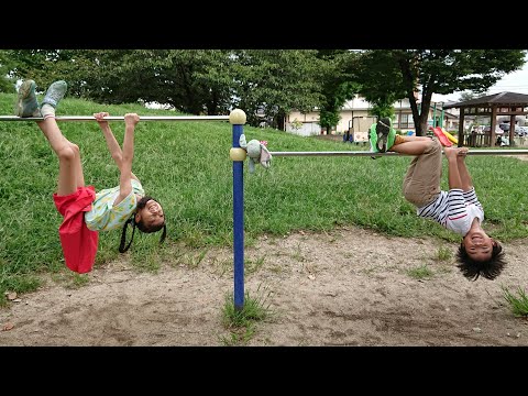 【公園遊び】運動会に向けて かけっこ対決【遊具遊び】れひはチャンネル