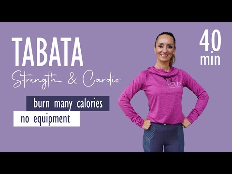 TABATA WORKOUT STRENGTH & CARDIO / Burn many calories / no equipment | Katja Seifried