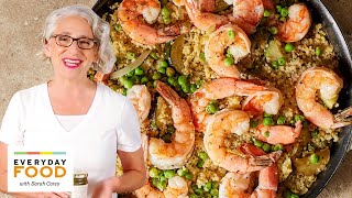 Shrimp with Zucchini and Spicy Couscous | Pantry Staples | Everyday Food with Sarah Carey