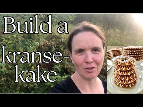 Come assemble a kransekake with me – a traditional Norwegian almond wreath cake