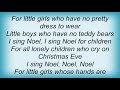 Bing Crosby - I Sing Noel Lyrics