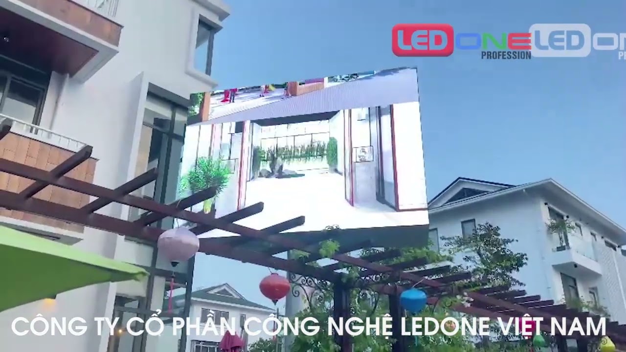Tập đoàn COTANA - Khu Đô thị Ecogarden Tp.Huế | Ledone lắp dự án thầu Cột màn hình LED P5 ngoài trời
