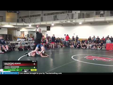 106 Lbs 2nd Wrestleback (16 Team) - Valentino Adamo, Michigan Red Vs Owen Gruchow, Minnesota Thund