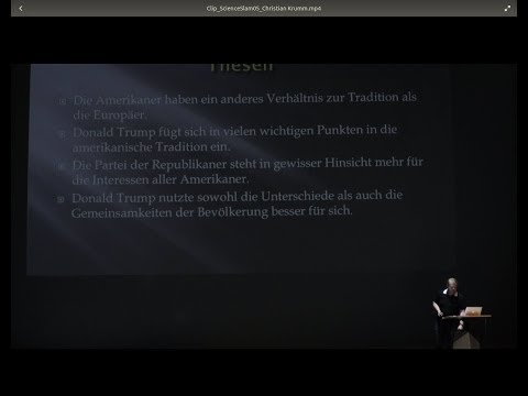 Christian Krumm beim Science Slam Mai 2017 in Münster (Neue Wände Festival)