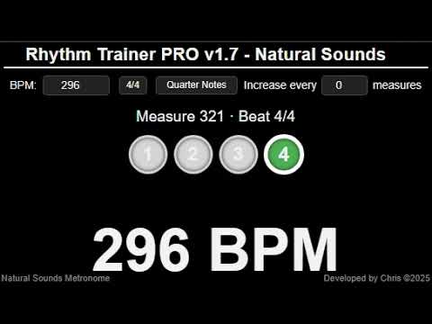 Metronome 296 BPM