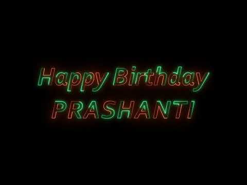 Happy Birthday Prashanti