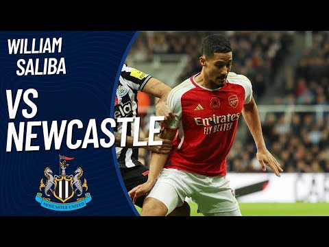 William Saliba vs Newcastle 4/11/2023 | Premier League Matchday 11