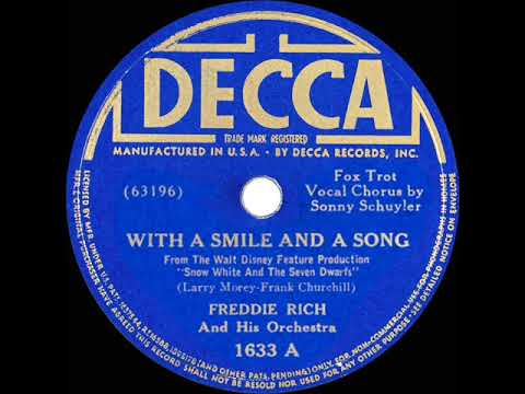 1938 Fred Rich - With A Smile And A Song (Sonny Schuyler, vocal)