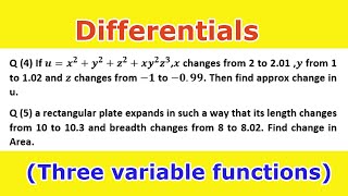 Download the video "19. Differential of three variable functions and change in area"