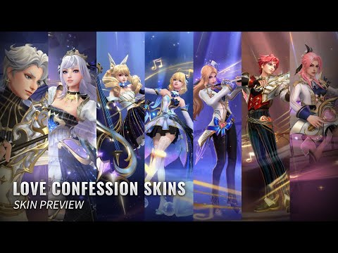 Love Confession Skins: Lux (Prestige Select), Ezreal (Prestige), Gwen, Caitlyn & Riven || Wild Rift