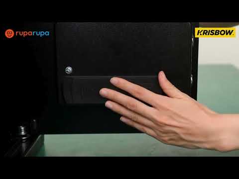 Gambar Krisbow Brankas Besi Deposit Digital 34.5x30x45.5 cm - Hitam