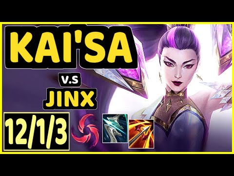 SARKIS (KAI'SA) vs JINX - 12/1/3 KDA BOTTOM ADC GAMEPLAY - BR Ranked GRANDMASTER