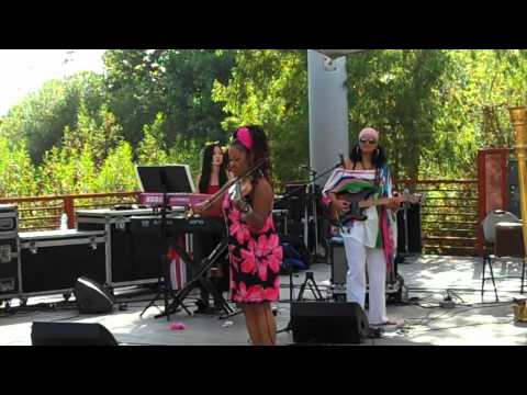 Karen Briggs and Jazz In Pink Perform Gangsters Paradise Live At Jazz At The Park