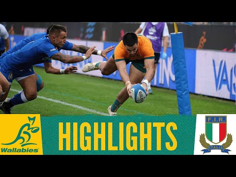 HIGHLIGHTS | Italy vs Wallabies | 2022 Spring Tour