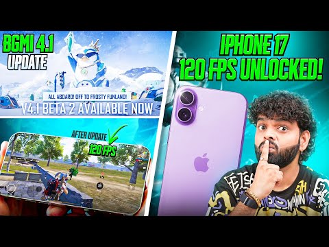 iPhone 17 Get 120 FPS? 🔥 BGMI 4.1 Me 90 FPS Issue Fix?