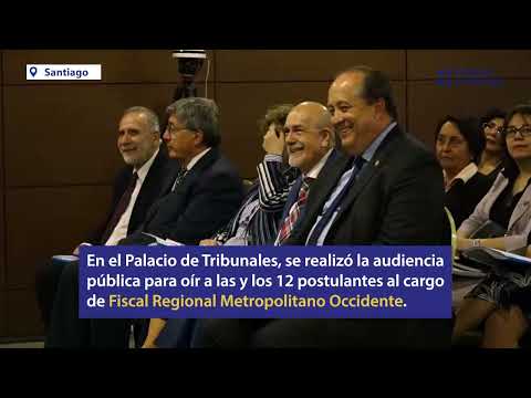 Cortes de Santiago y San Miguel elaboran terna para  Fiscal Regional Metropolitano Occidente